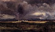 Carl Blechen Stormy Weather over the Roman Campagna oil painting